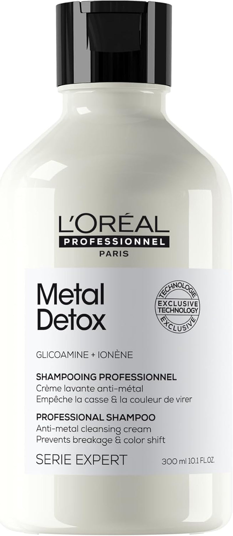 L'OREAL PROFESSIONNEL - Metal Detox - Cheveux Secs Et Abîmés, Raides À Bouclés, Naturels À Colorés - Sans Sulfate - Anti-Casse - +67% De Nutrition - 2X plus De Brillance